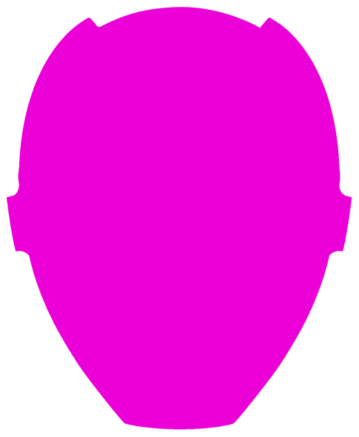 Power Ranger Head Application - Pink